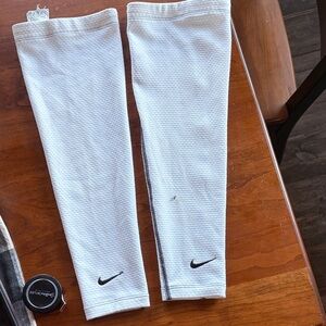 Nike White  Arm Sleeves 17 inches long gently used